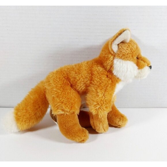 WWF Red Fox Plush  Stuffed Animal Realistic Wildlife Standing Orange Lovey Soft - Picture 1 of 4